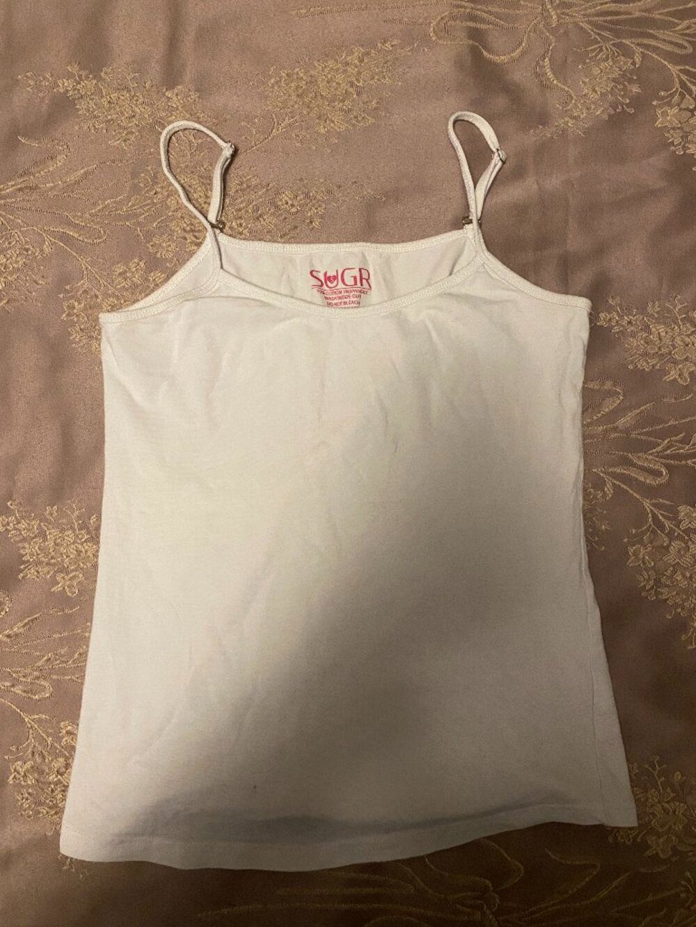 white tank top